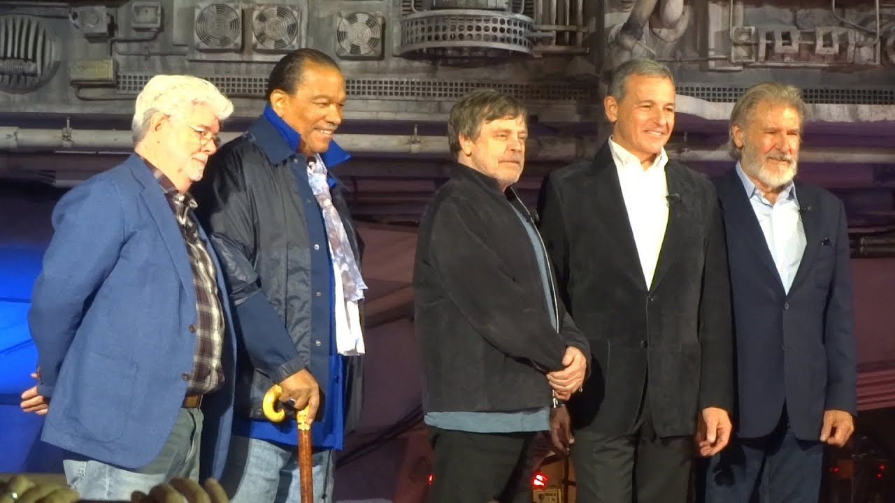 Star Wars: Galaxy's Edge opening ceremony with George Lucas, Harrison Ford, Mark Hamill, more