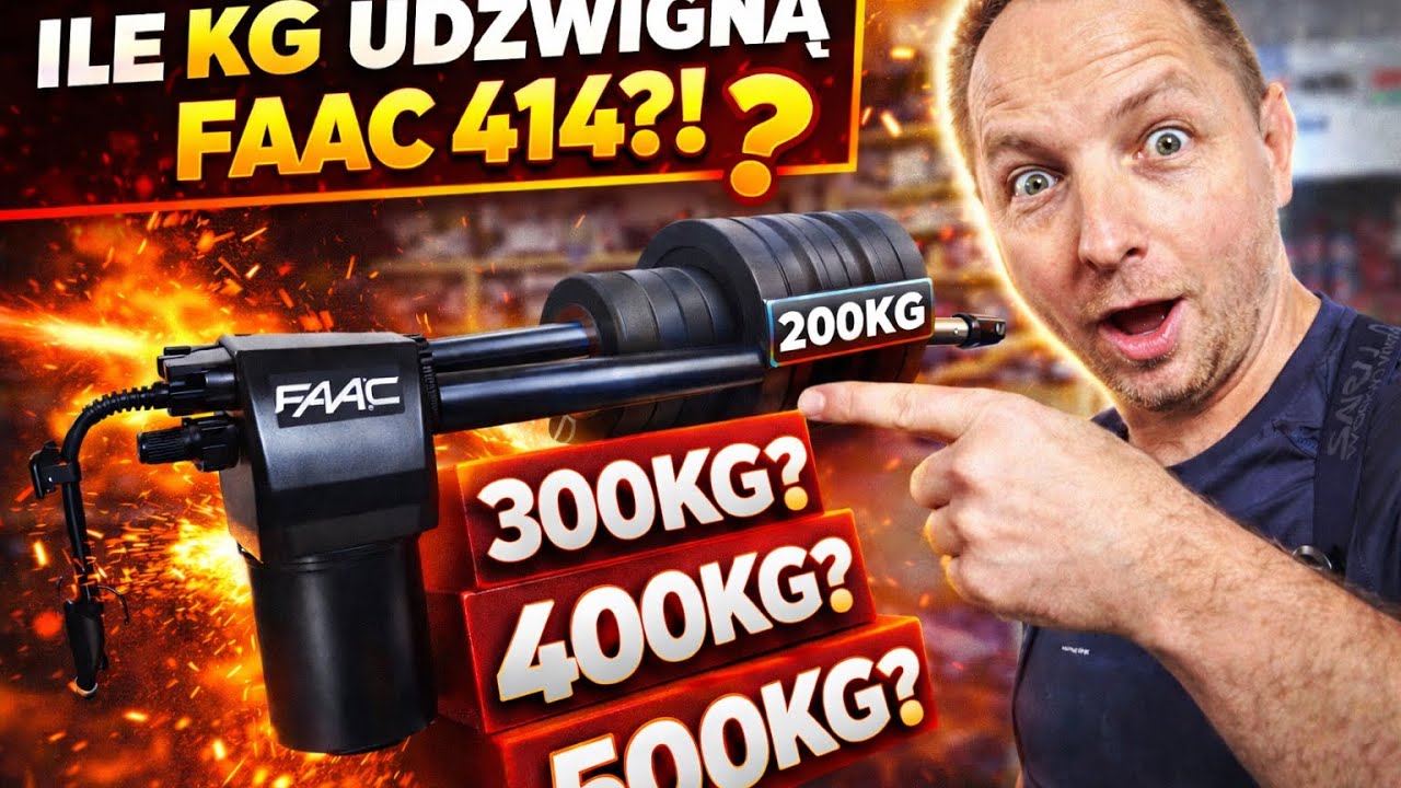 EXTREMALNY TEST FAAC 414! Ile KG ZNIESIE Ten Siłownik? Wynik Mnie Zaskoczył! 💪 