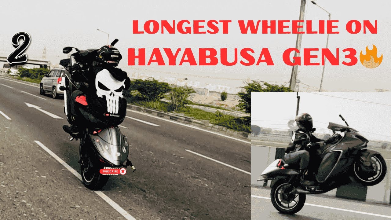 LONGEST WHEELIE ON HAYABUSA GEN3 ever🔥🔥 | FULL ADRENALINE at @280km/h | CRAZY REACTIONS😍| PART 2 |