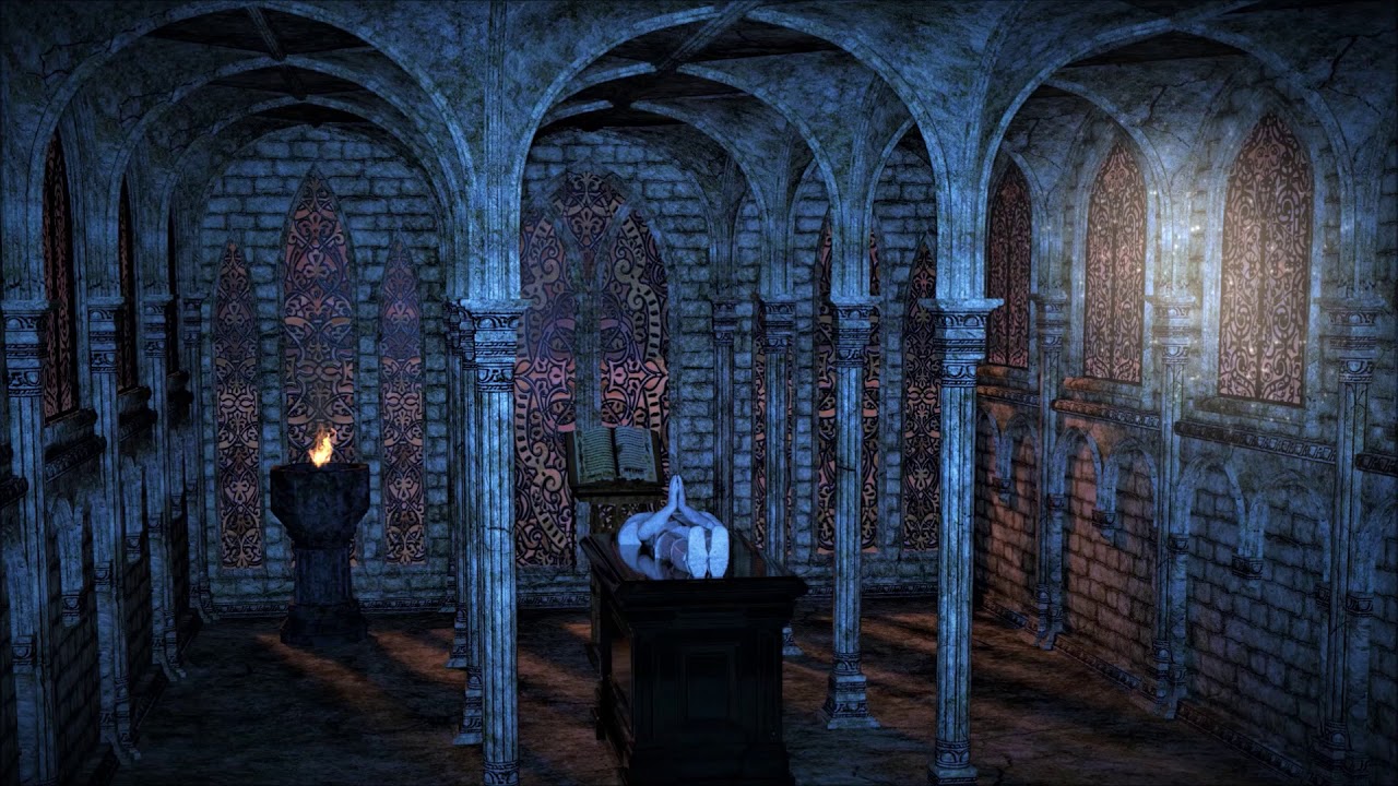 Crypt Of Knights Templar🕯🗡(Night) - ASMR Ambience