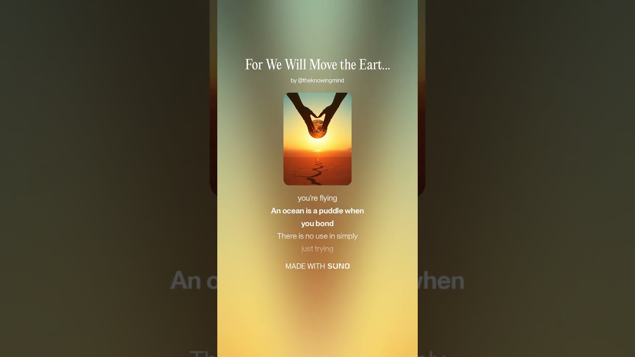 For We Will Move the Earth 1