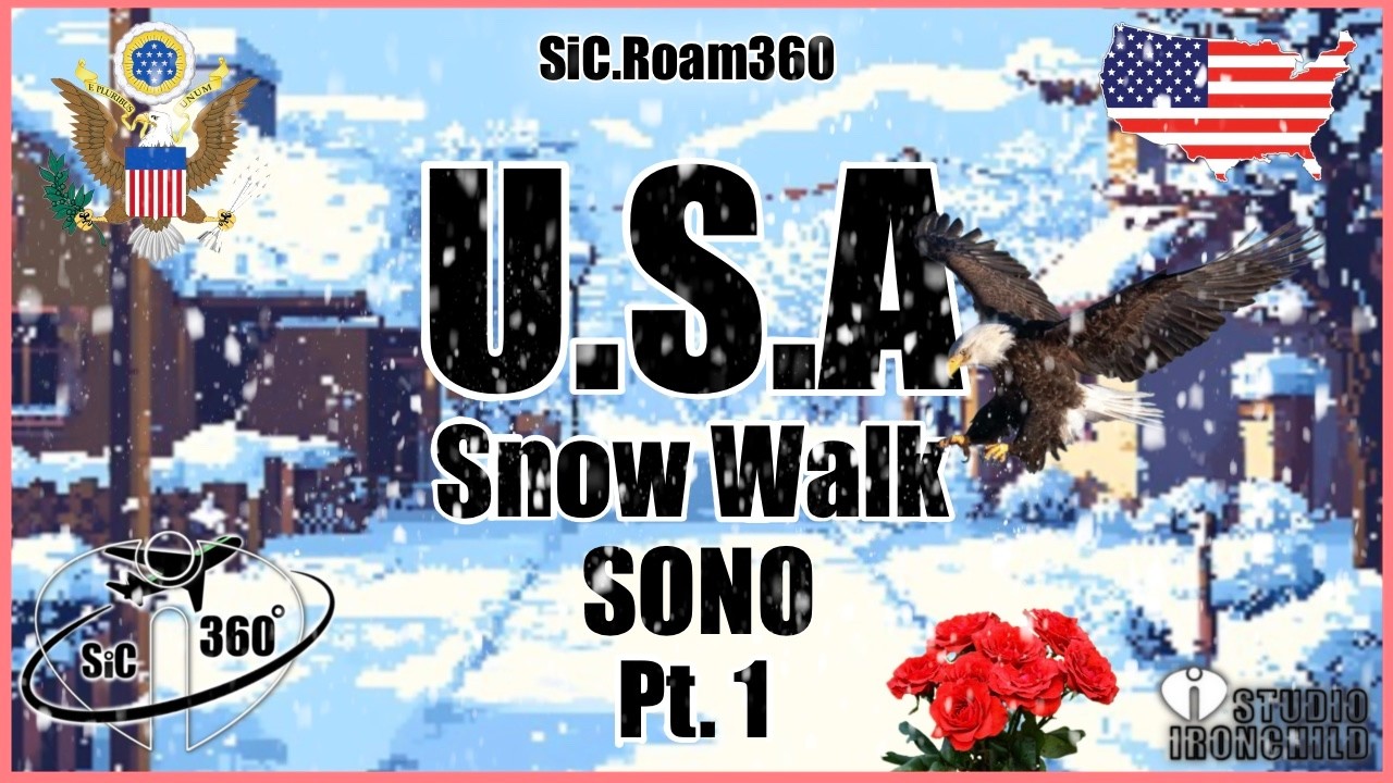 360° Travel 8K | Snow Walk | SONO Pt.01