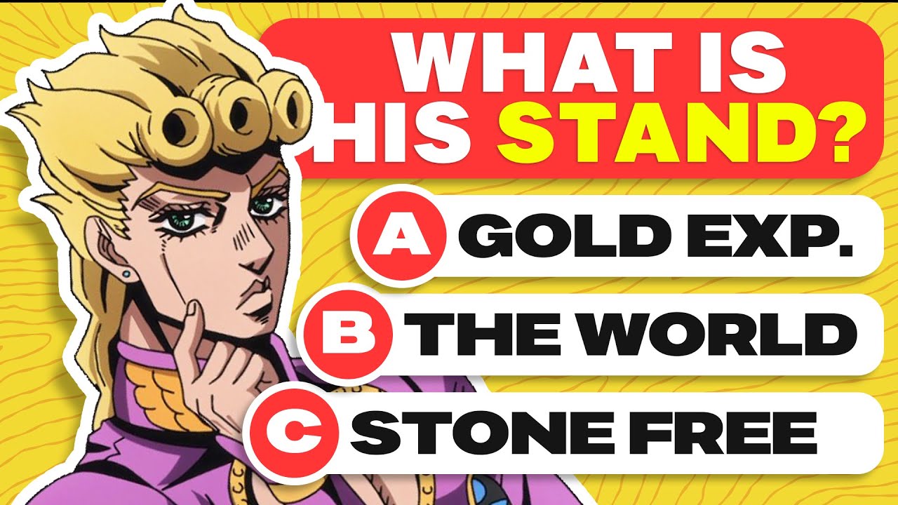 Guess The Stand By The Character 🍥🤔 JJBA Quiz