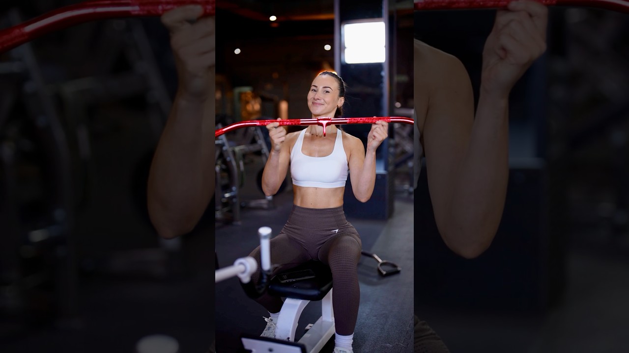 Different lat pull down attachments and their targeted muscles! 🎯 Save this for later! ✨ #shorts