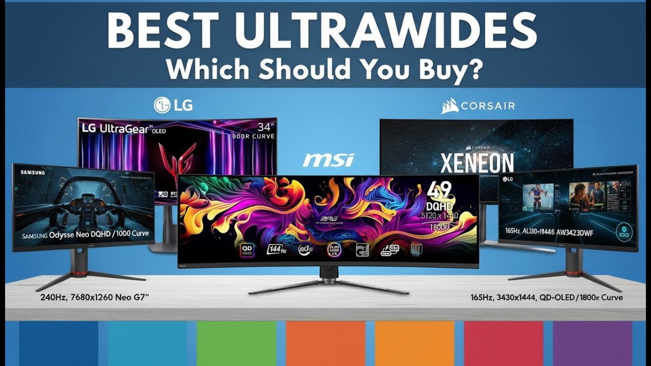 Best Ultrawide Monitors 2026: Samsung, LG, ASUS, Alienware & More