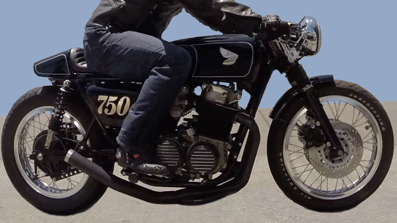 1977 Honda CB750 Cafe Racer Resto Mod GoPro Hero 3+