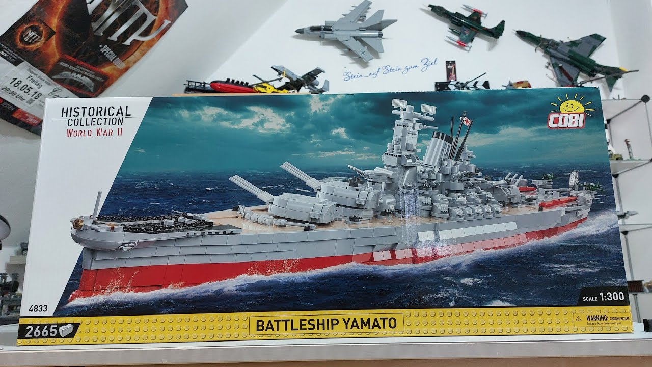 Das Cobi Schlachtschiff Yamato 4833. Drei Gäste ein Olli und ein Youtuber. Spaß muss sein 😁