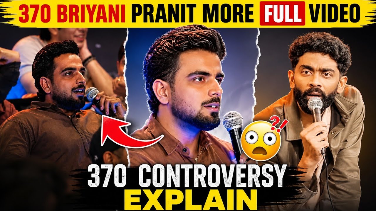 370 Biriyani Pranit More Full Video| 370 Briyani Controversy | 370 Rupees Stand Up Comedy | Comedy