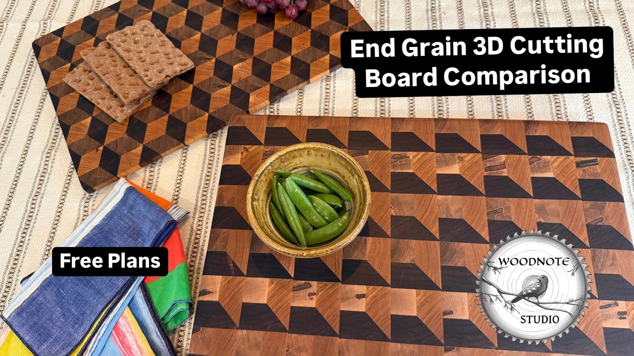 3D End Grain Cutting Boards - Rhombus vs Long Board Style Showdown!