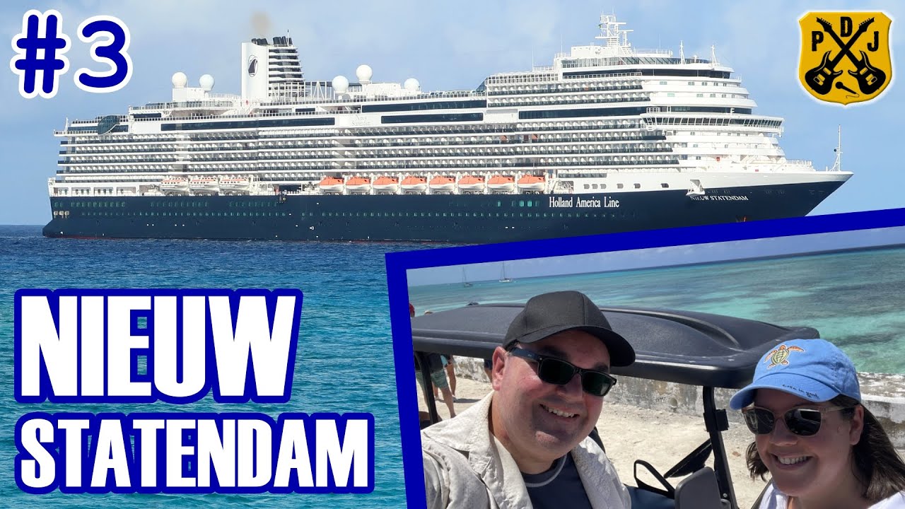 Nieuw Statendam Pt.3 - Grand Turk By Golf Cart, Dive-In Lunch, Tamarind Dinner, Musicology Show