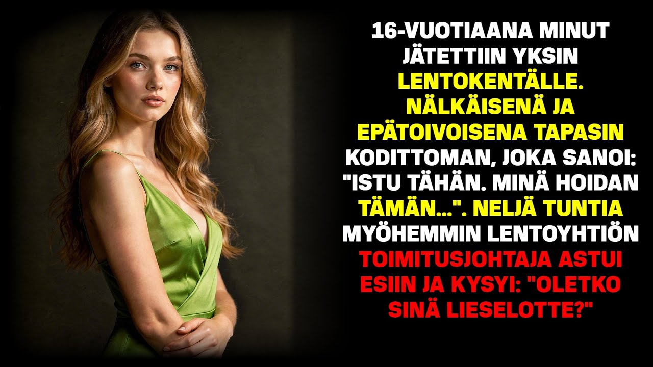 Hylättiin lentokentälle 16-vuotiaana – koditon auttoi, sitten lentoyhtiön johtaja ilmestyi.