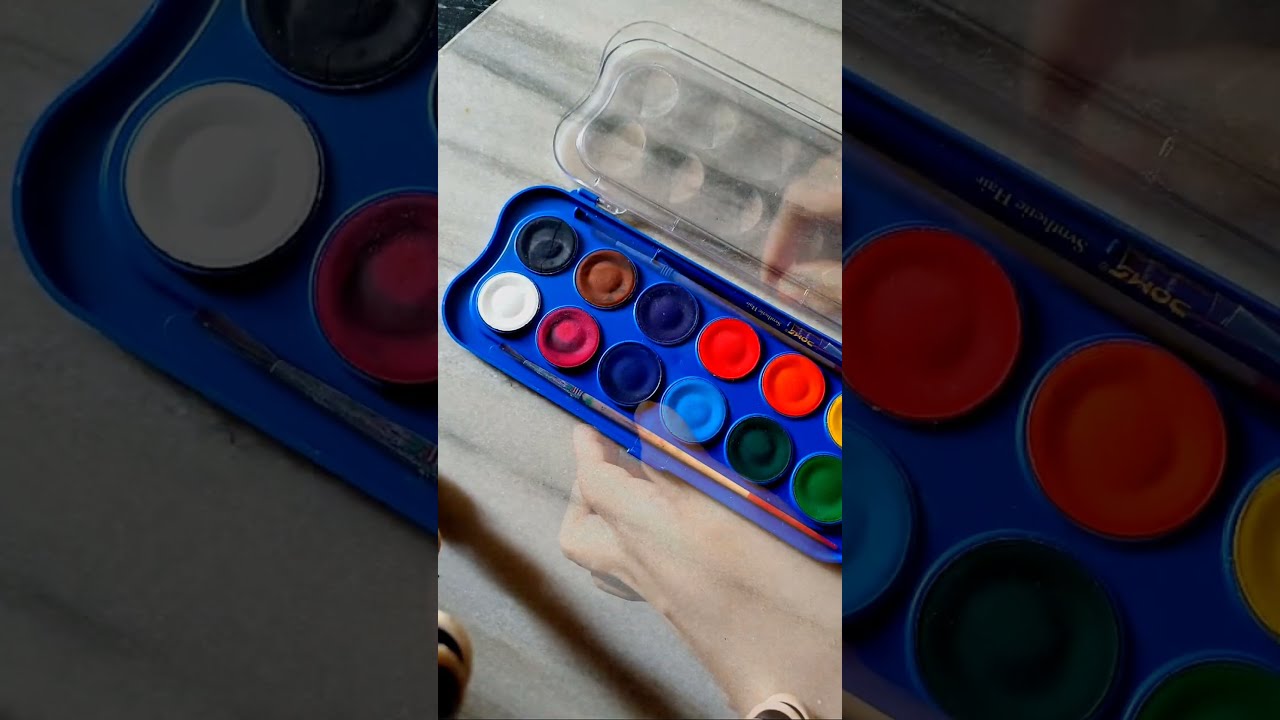 Beautiful Cute Bookmark Painting 😍😍|| Easy Painting Watercolor Colour || Artscreen15