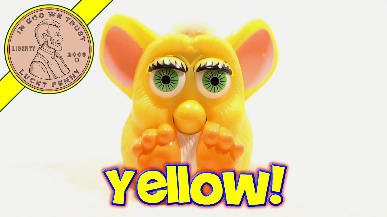 1998 Furby McDonald's Happy Meal Toy - Yellow with Green Eyes
