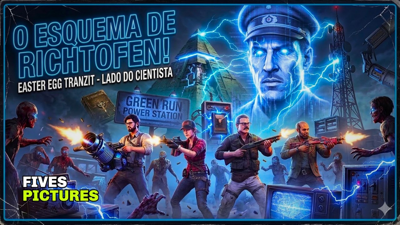 Finalmente completei Easter Egg Richtofen Solo BO2 Tranzit - Fives Pictures