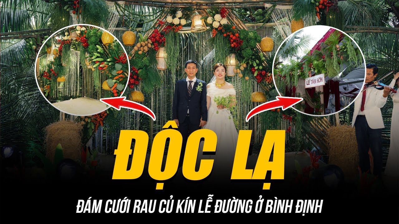 ĐỘC LẠ ĐÁM CƯỚI RAU CỦ KÍN LỄ ĐƯỜNG Ở BÌNH ĐỊNH | KHÁCH ĂN CƯỚI THOẢI MÁI HÁI CỦ MANG VỀ NHÀ