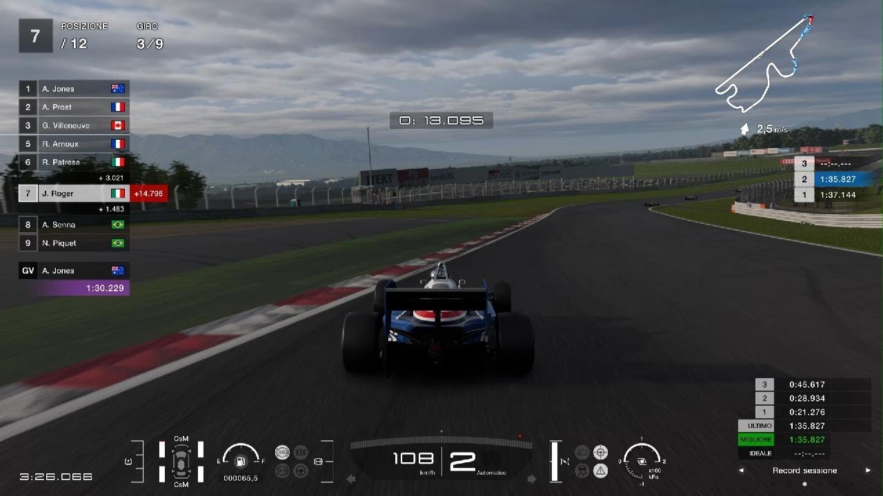 GT7 - 80's F1 race (Cheever) - Fuji