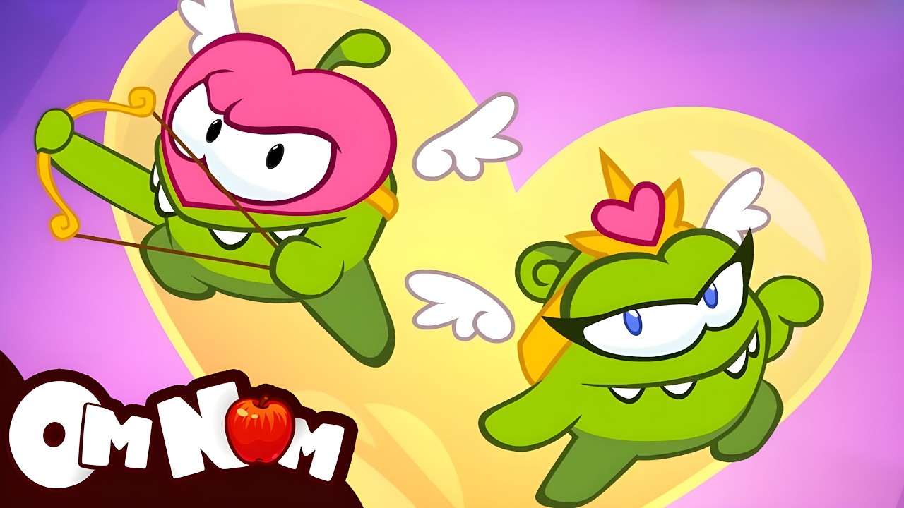 Om Nom Stories Valentine's Special 💘 Funny Cartoon 🏹 HooplaKidz Toons