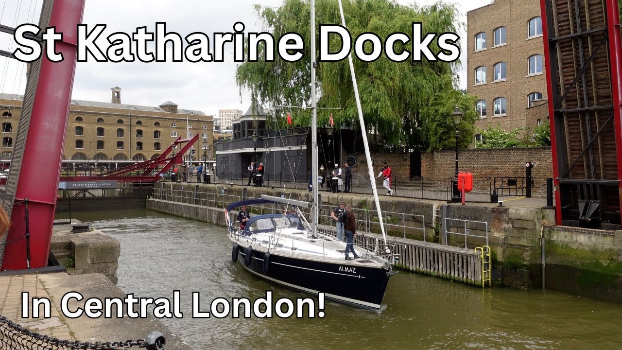 London's Hidden Gem: St Katharine Docks, Sail Boats & The Lock In Action... ⛵⚓