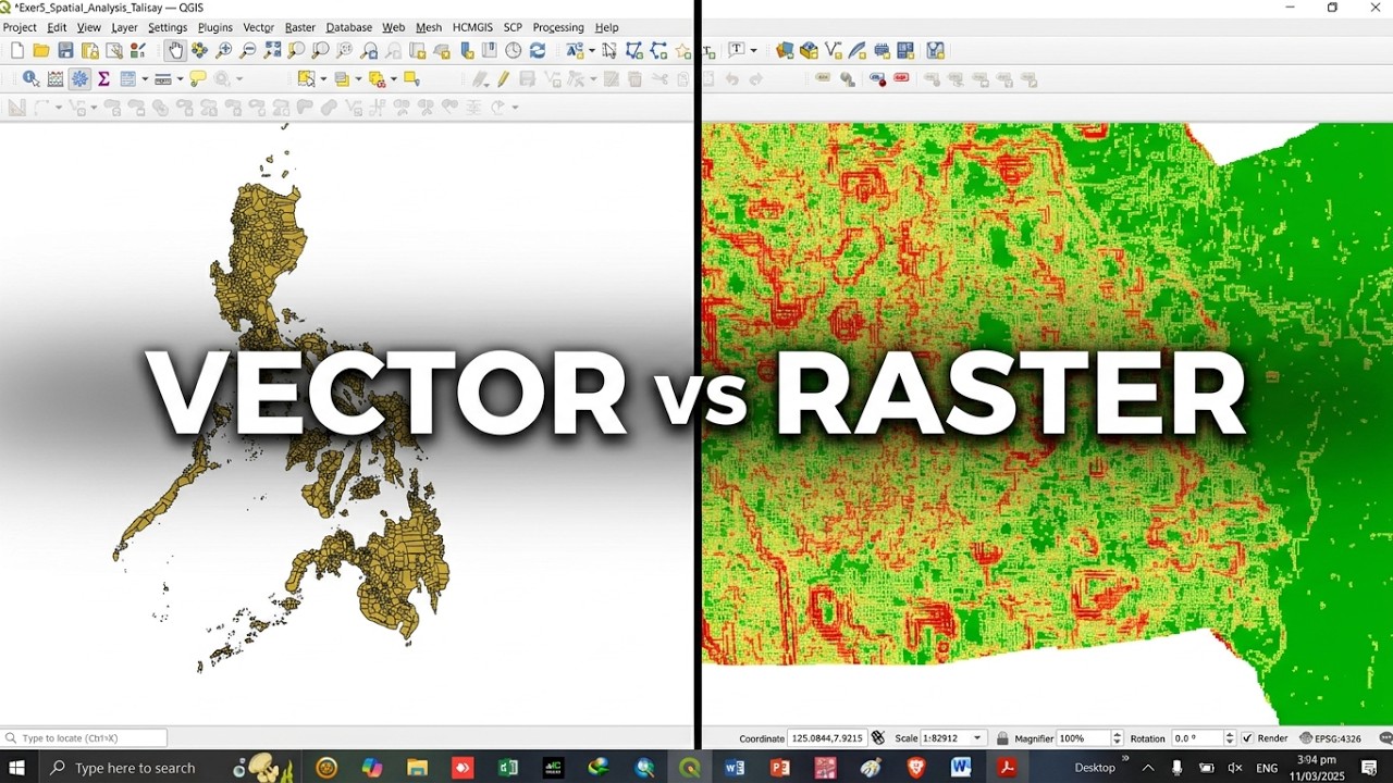 QGIS 2025 Tutorial: Simple Vector and Raster Analysis for Beginners