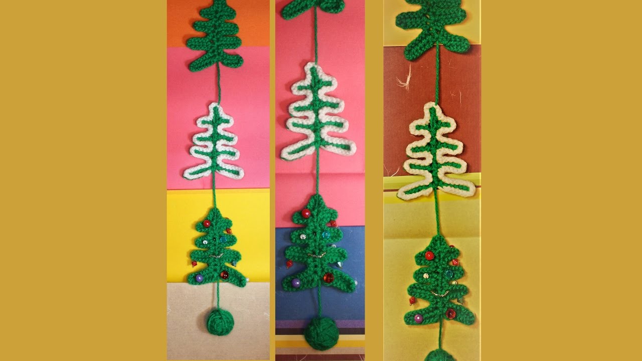 DIY Knit Christmas Tree ***** Вяжем новогоднюю елочку на спицах