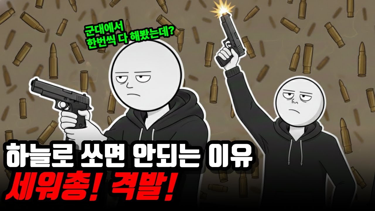 공중으로 쏜 총알의 위험성