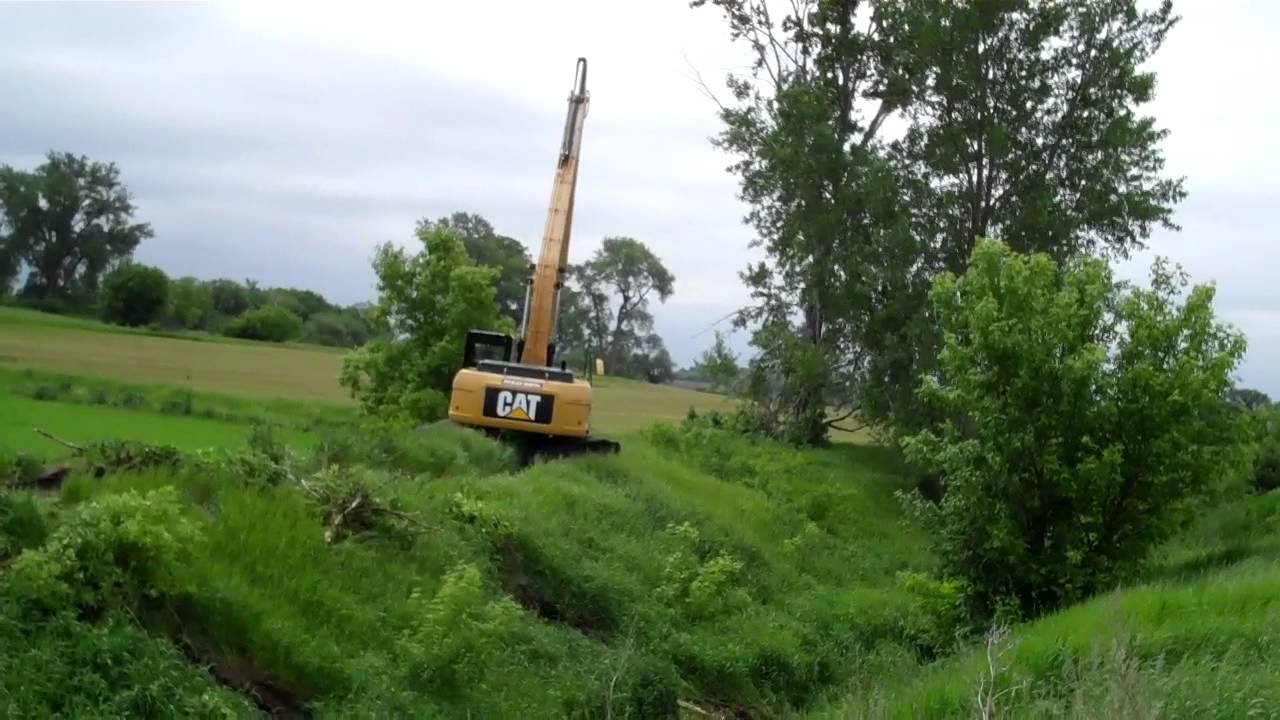 The Minnesota Farm: Cleaning Out The County Ditch 06-10-11