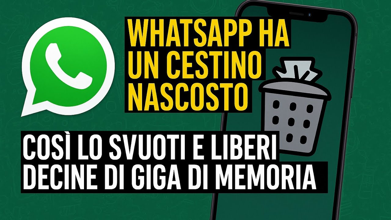 WhatsApp ha un cestino nascosto. Così lo svuoti e liberi decine di Giga di memoria