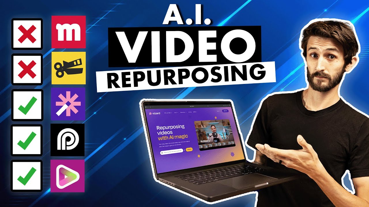 Top 5 AI Video Repurposing & Editing Apps Comparison 2025 | Vizard, Opus, Vidyo, Munch, Choppity…