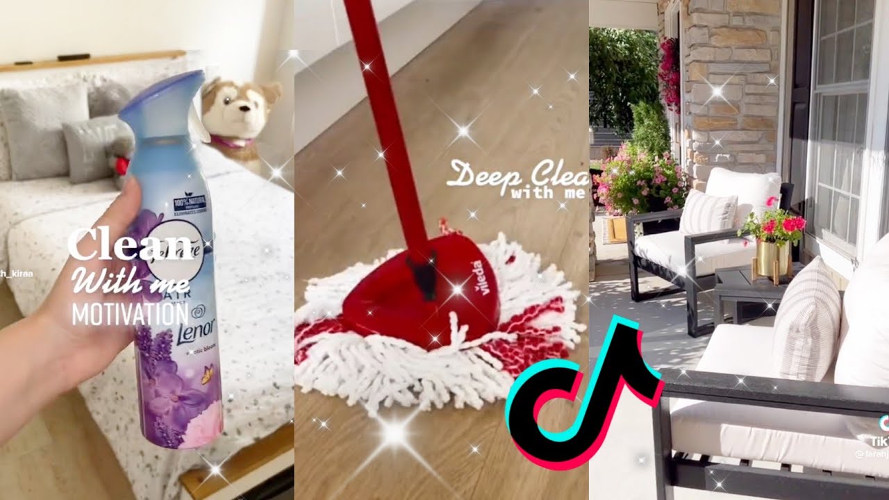 satisfying Cleaning With Me⚘️motivation tiktok compilation 🍉🍊🥭