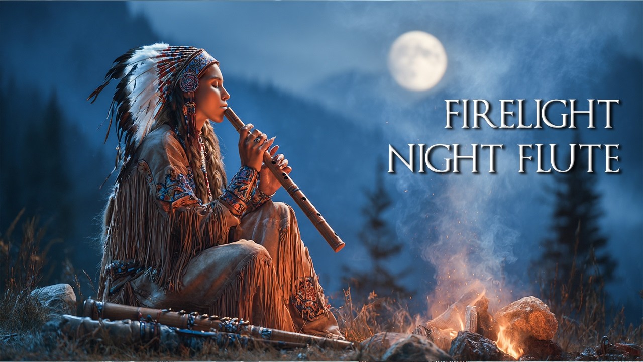 Firelight Night Flute 🔥 Native American Flute Music for Stress Relief & Peaceful Rest