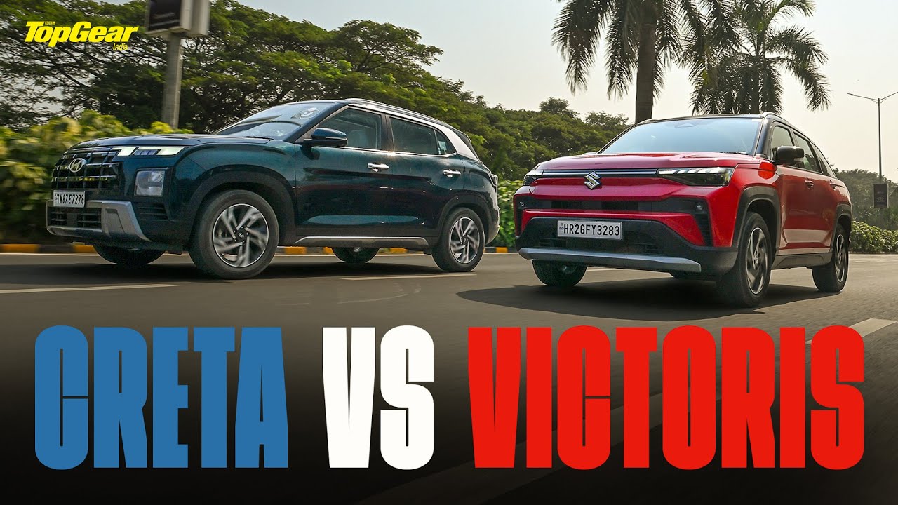 Maruti Suzuki Victoris и Hyundai Creta — сравнение новых бензиновых внедорожников | ТопГир Индия
