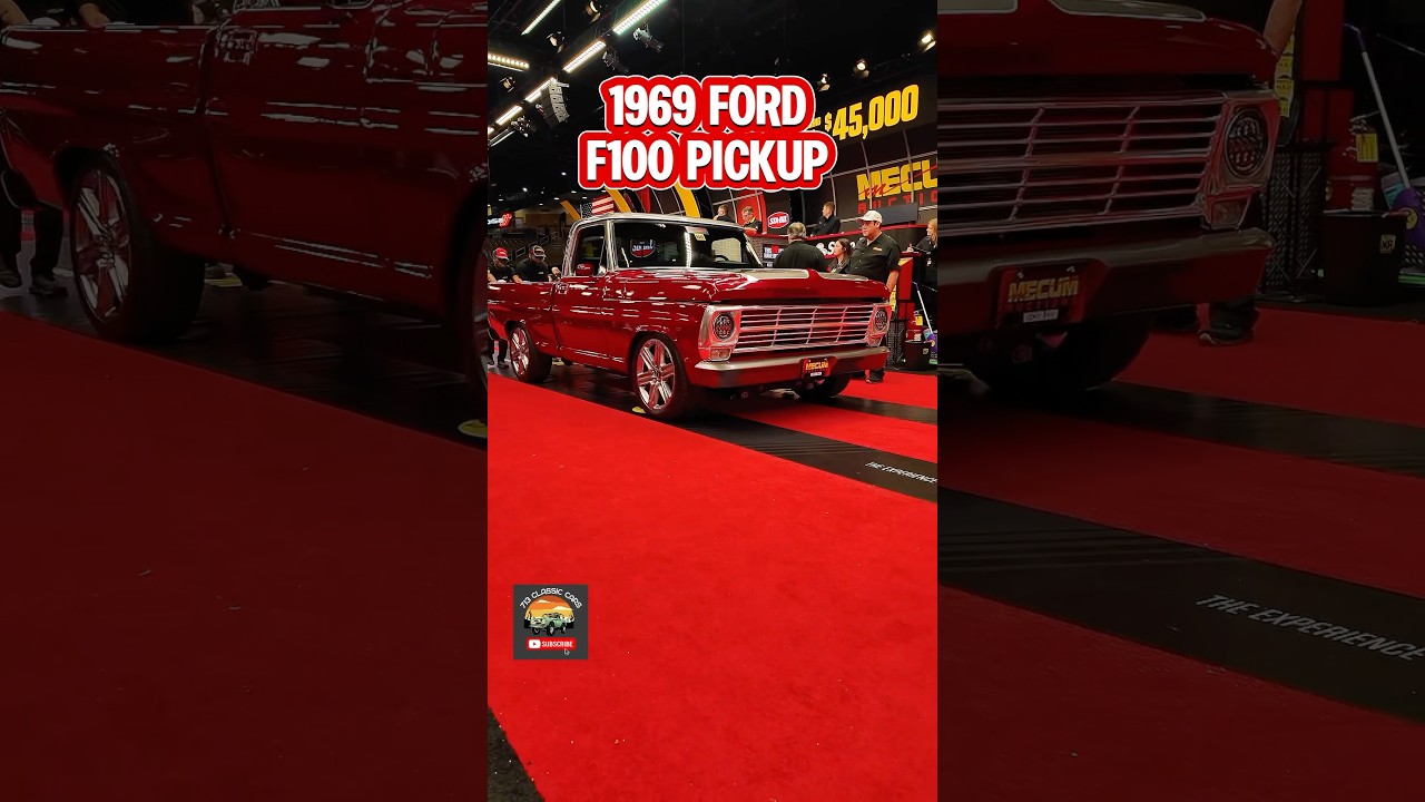 1969 Ford F100 Pickup at Mecum Auctions, Kissimmee Florida 2025. #classictrucks #mecum #shorts
