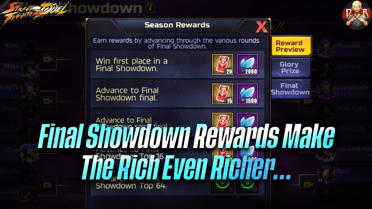 [SF: Duel] - These Final Showdown Rewards are amazing but they only cater to a certain crowd....