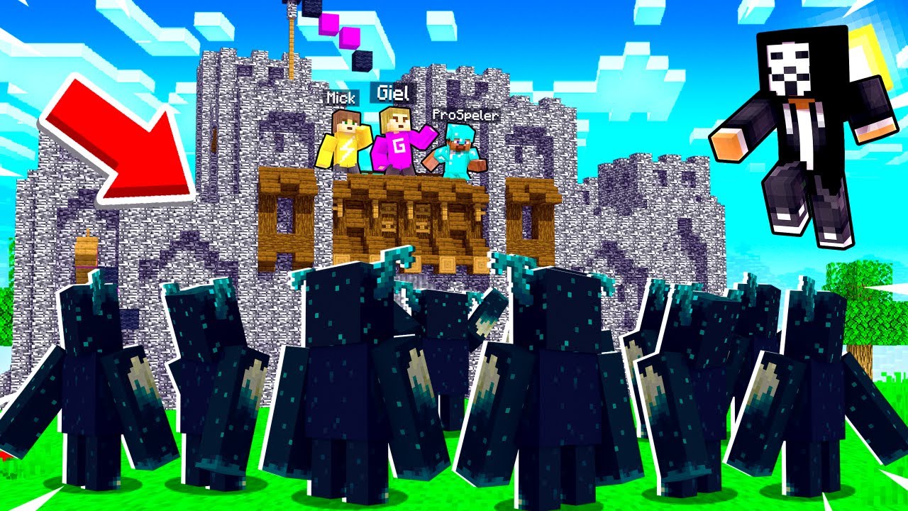 HACKER SLUIT ONS IN! (Minecraft Survival)