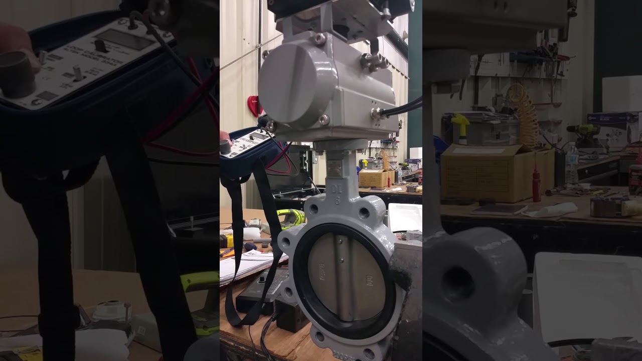 Testing Pneumatic Actuator on a Butterfly Valve