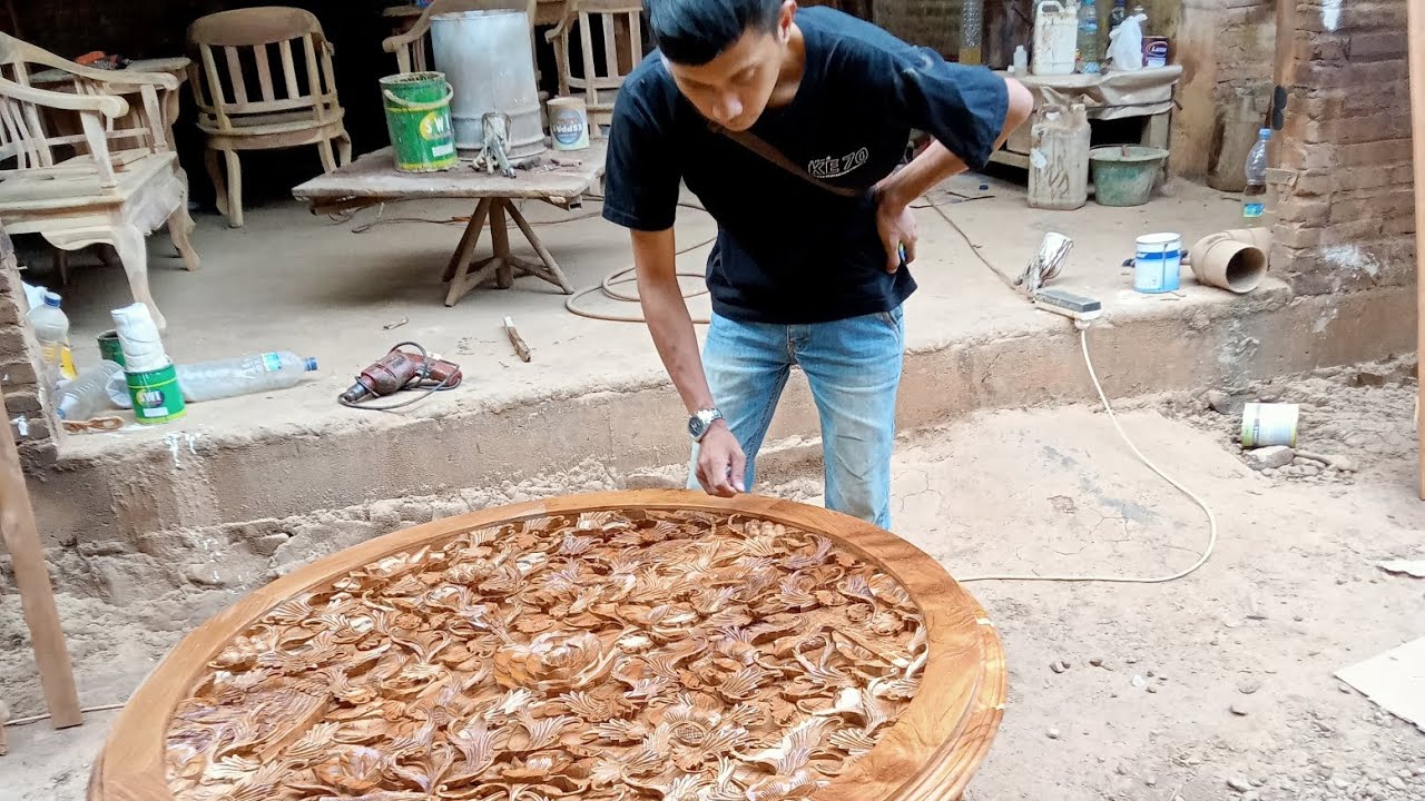 Keren Pakai Banget | Meja Ukir Relief @ragajatiutamafurniture5613 Pusat Kerajinan Meubel Di Jepara