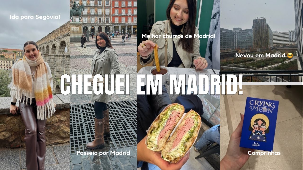 VLOG POR MADRID, VISITANDO A CIDADE, IDA A SEGÓVIA, COMPRINHAS, DICAS E +!