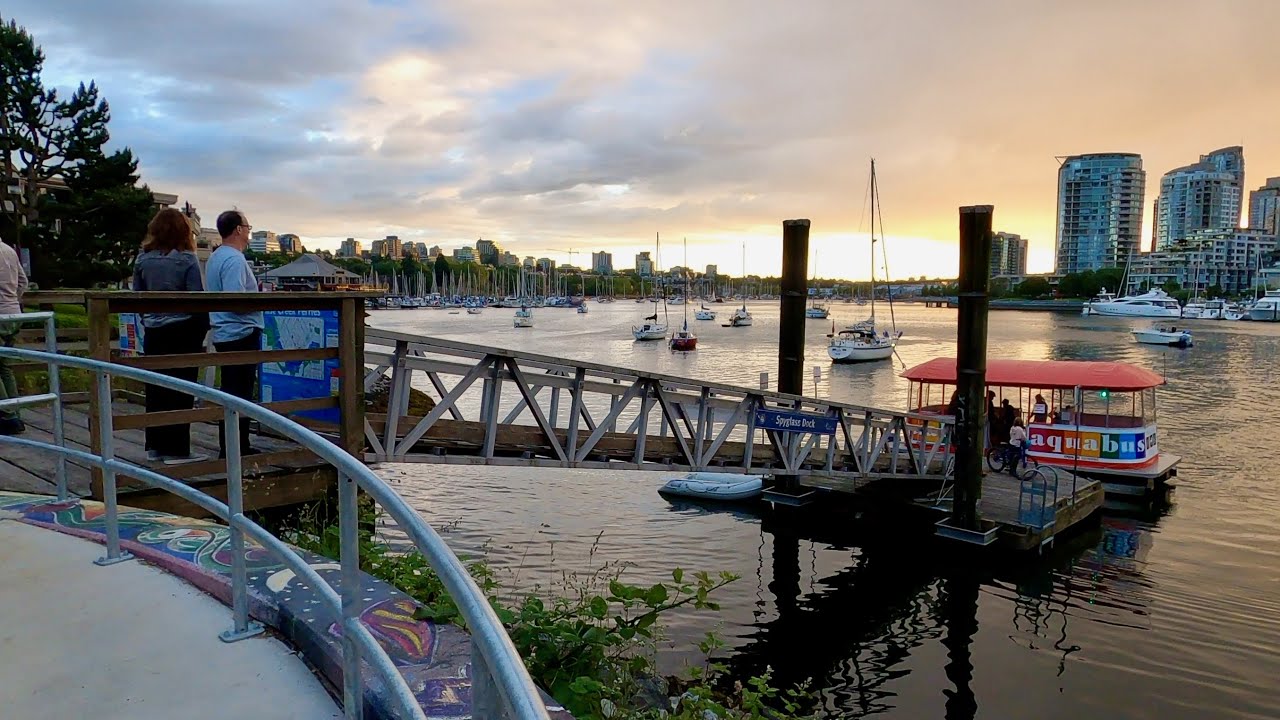 4K Olympic Village and South East False Creek Vancouver walk