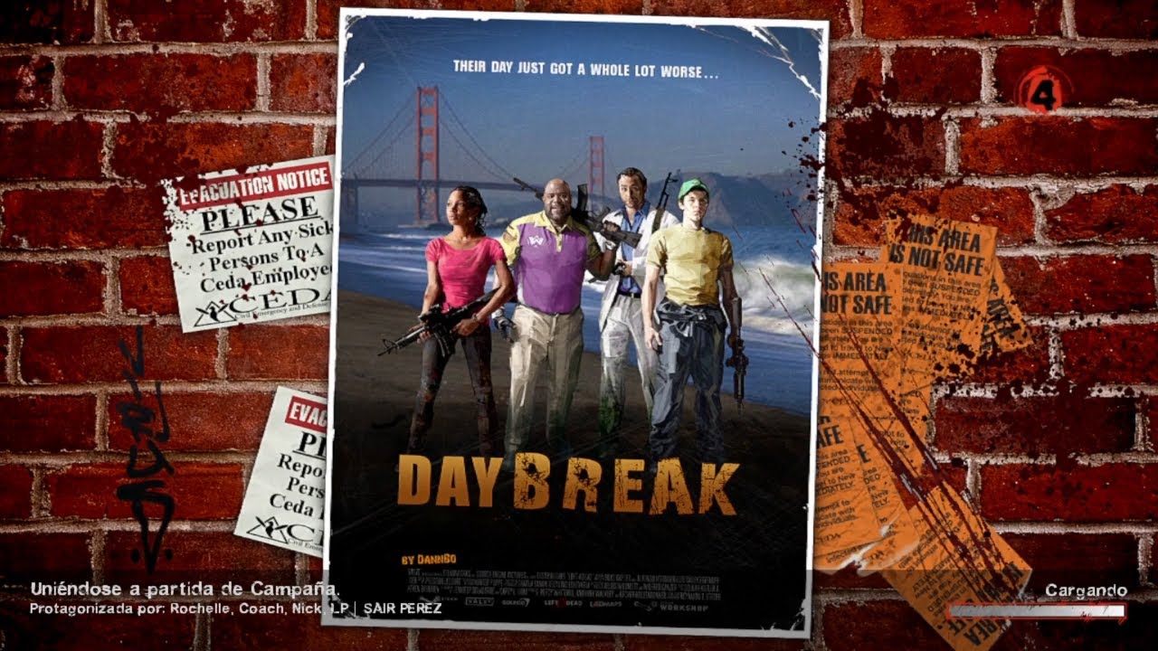 Left 4 Dead 2 - Mapa custom #3: Day Break (Full Gameplay Español)