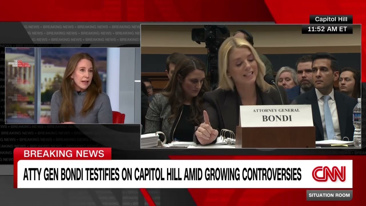 On Attorney General Pam Bondi hearing House Judiciary Cmte  #cnn #justice #news #currentaffairs 