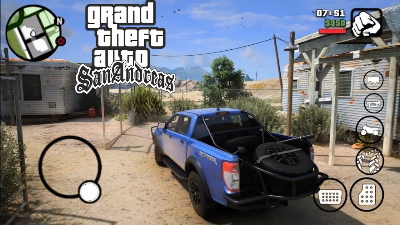 GTA SAN ANDREAS COM GRÁFICOS REALISTA PARA ANDROID - GRÁFICO EM HD!