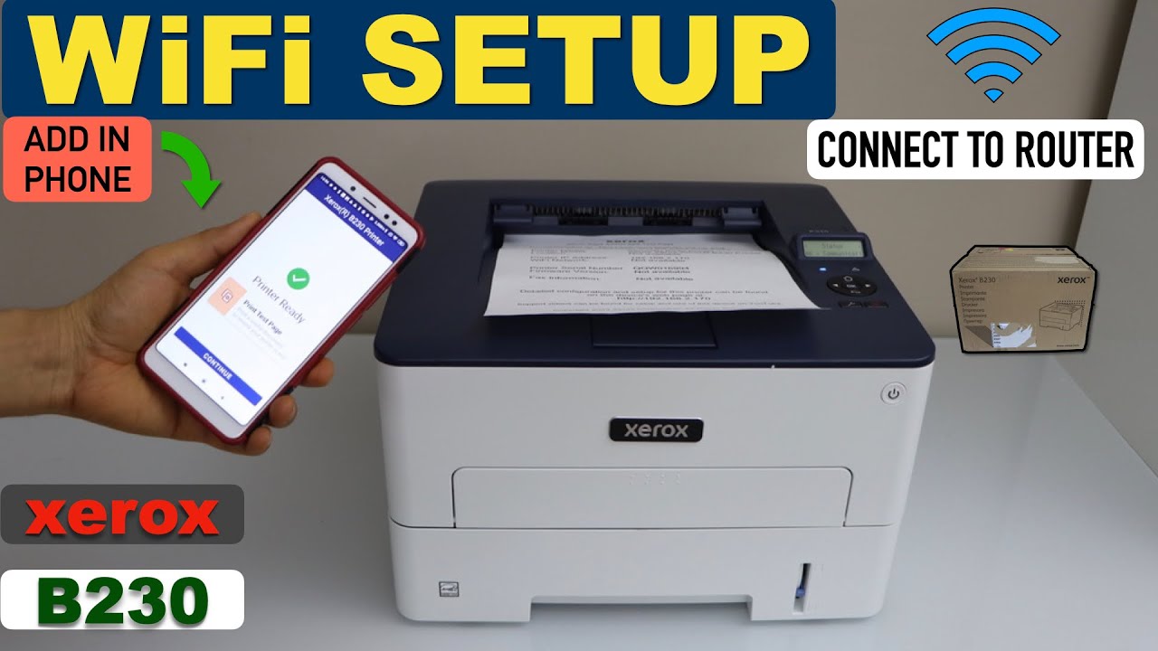 Xerox B230 WiFi Setup, Install In Android Phone, Wireless Printing Demo !