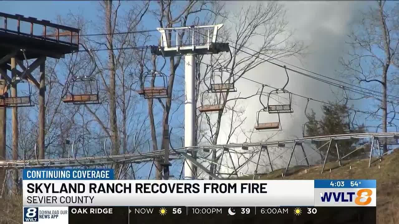Police officers rescue animals as flames engulf barns at Skyland Ranch in Sevierville