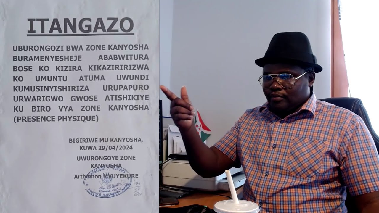 Chef de Zone #KANYOSHA #Arthemon_MVUYEKURE asohoye itangazo rikuraho ubu Commissionaires