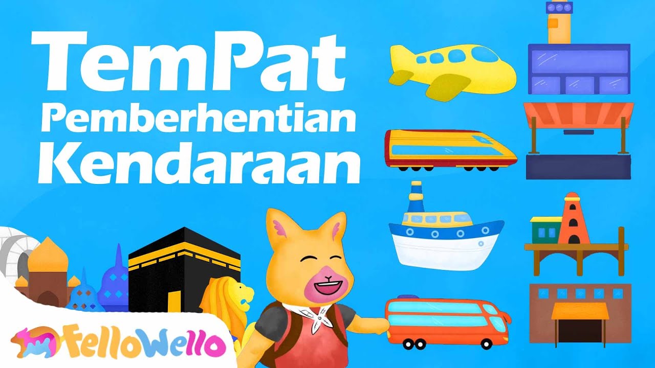 TEMPAT PEMBERHENTIAN KENDARAAN - Lagu Anak Islam Terbaru