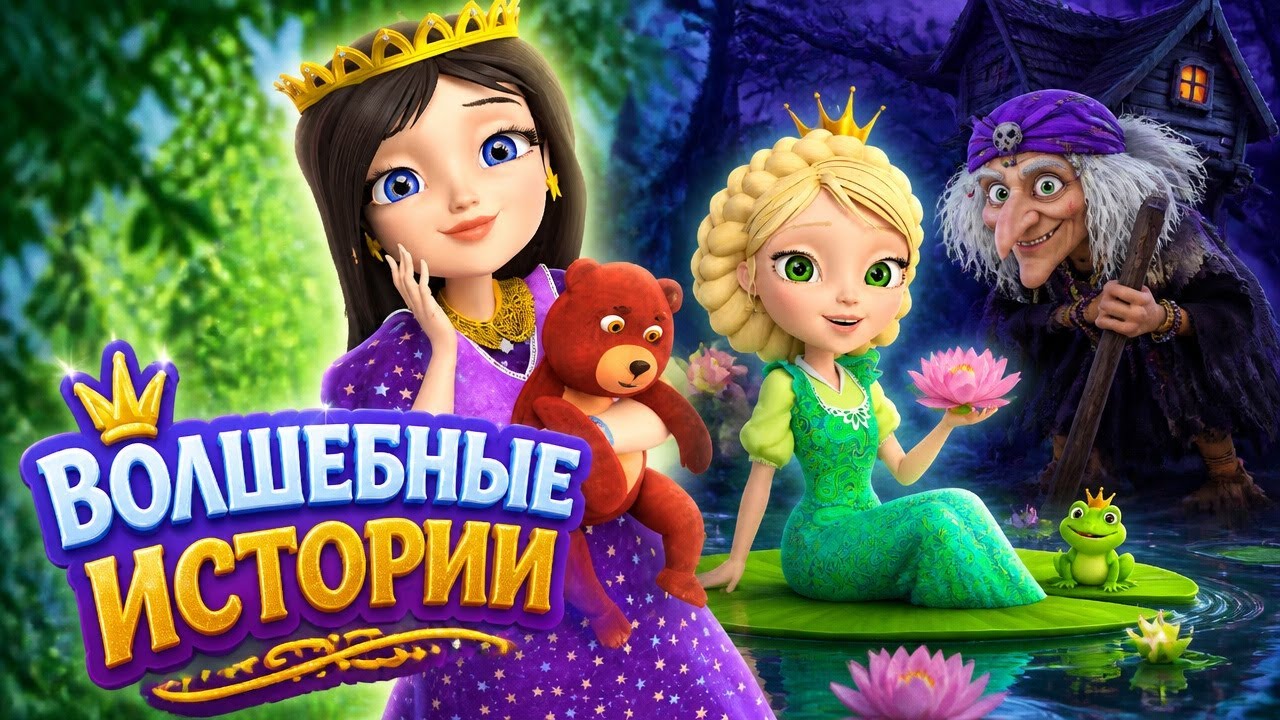 Царевны Игра про мультик. Волшебные Истории: Варвара Краса - Невидимка. Царевна Лягушка и Баба Яга