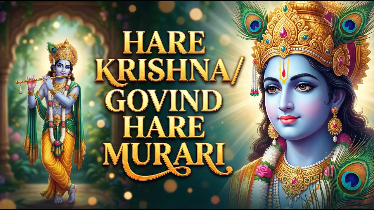 अच्युतं केशवं श्याम सुन्दरम् | Krishna Flute Bhajan | Peaceful Devotional Song