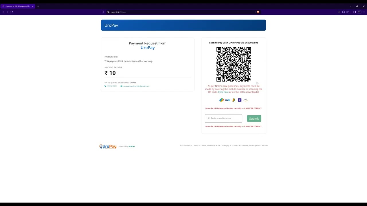 UroPay Payment Links &ndash; Accept UPI Payments Anywhere, Instantly