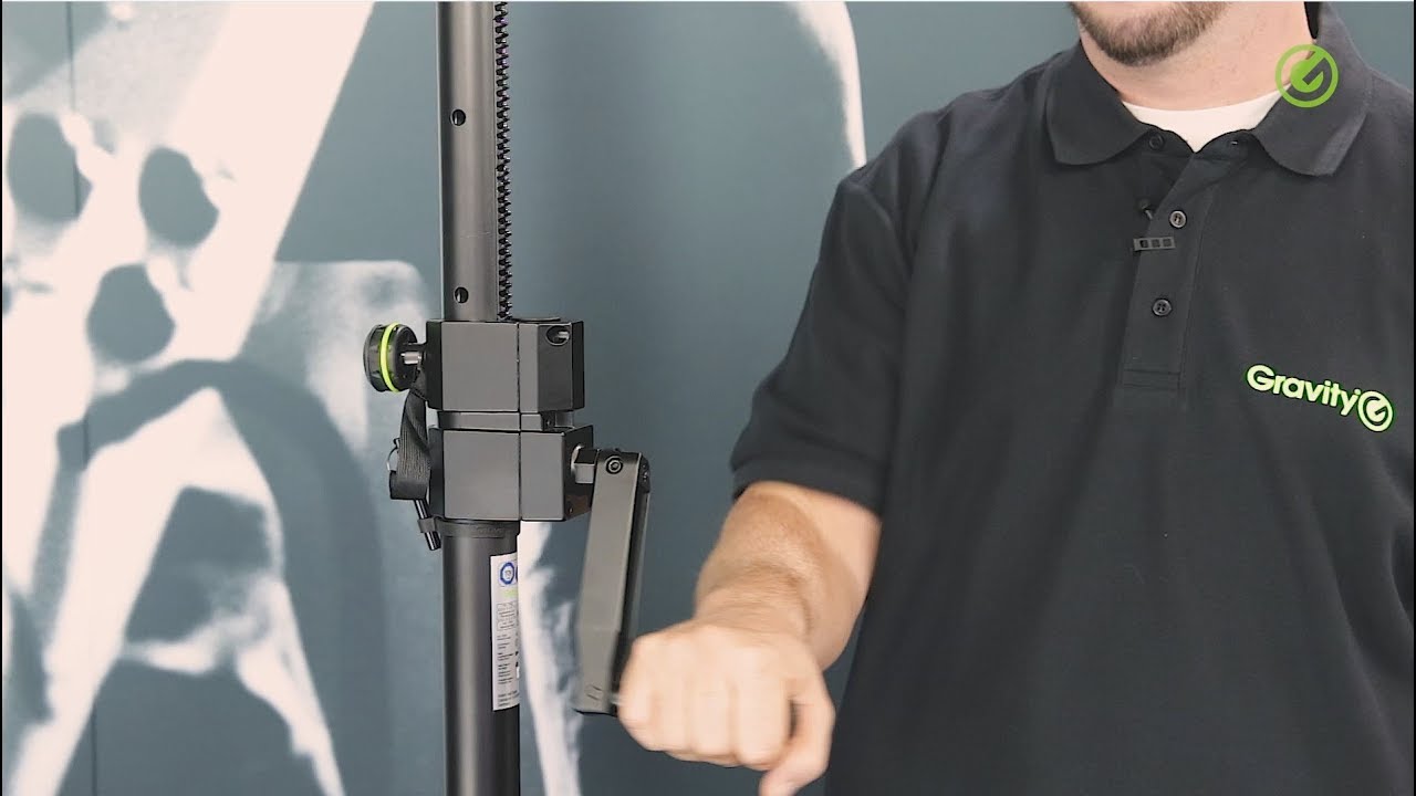 Gravity SP 4722 B - Wind-Up Speaker Stand