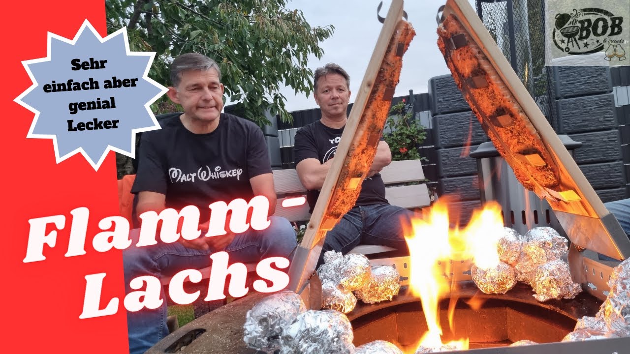 Flammlachs, ein gro&szlig;artiges Geschmackserlebnis. #lachs #lagerfeuer #fisch